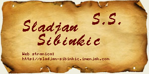 Slađan Sibinkić vizit kartica